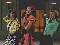 Betty Garrett, Ann Miller, y Vera-Ellen en Un día en Nueva York (1949)