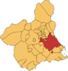 Municipio de Murcia en la Región de Murcia