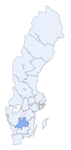 Localización del municipio de Nässjö y Nässjö en Suecia