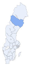 Ubicación de Provincia de Västerbotten