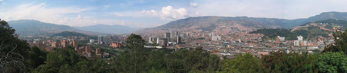 Panorámica de Medellín, hacia el nororiente de la ciudad