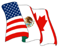 Bandera de Tratado de Libre Comercio de América del Norte