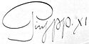 PiusPPXI signature.jpg