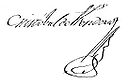 Firma de Cristóbal de Mendoza