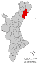 Plana Alta en la Comunidad Valenciana.