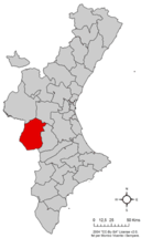Valle de Cofrentes en la Comunidad Valenciana.