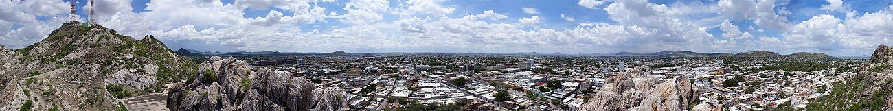 Vista de Hermosillo desde el Cerro de la Campana.