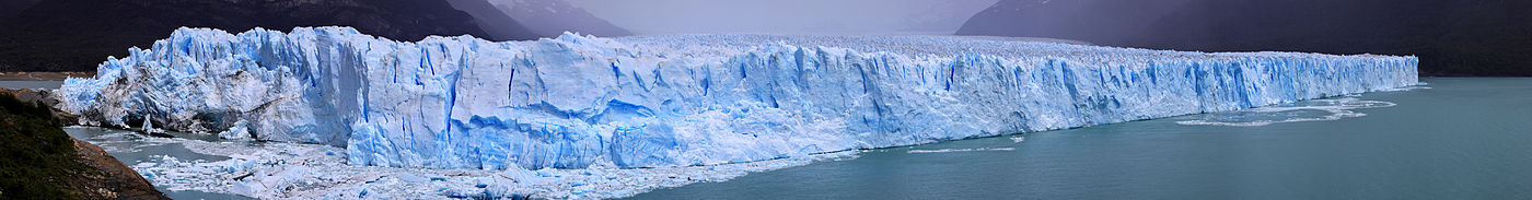 Panorámica de la parte norte del glaciar.
