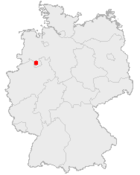 Ubicación de Osnabrück en alemania