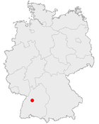 Karte Calw in Deutschland