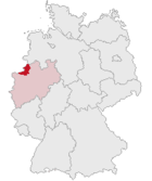 Lage des Kreises Borken in Deutschland