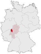Lage des Lahn-Dill-Kreises in Deutschland