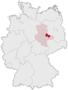Lage des Landkreises Anhalt-Zerbst in Deutschland