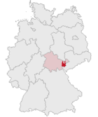 Lage des Landkreises Greiz in Deutschland
