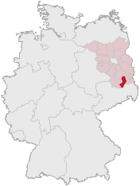 Lage des Landkreises Oberspreewald-Lausitz in Deutschland