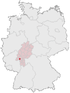 Lage des Main-Taunus-Kreises in Deutschland