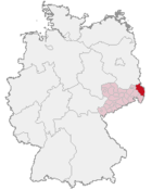 Localización de Niederschlesischen Oberlausitzkreises en Alemania