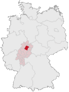 Lage des Schwalm-Eder-Kreises in Deutschland