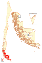 Ubicación de Región de Magallanes y de la Antártica Chilena[1] [2] 