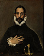 El caballero de la mano en el pecho (1580).