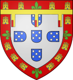 Arms of Prince John of Aviz, duke of Beja.svg