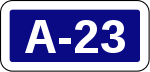 Autoestrada A23 simbolo.svg