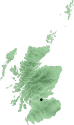Localización de Falkirk en Escocia