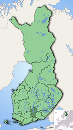 Päijänne Tavastia on a Map of Finland