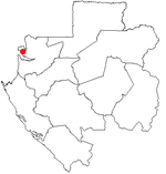 Localización de Libreville en Gabón