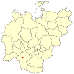 Localización de Olyokminsk en la República de Saja