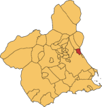 Municipio de Santomera en la Región de Murcia