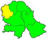 Localización del distrito en Voivodina.