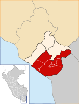 Location of the province Tacna in Tacna.svg