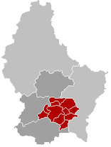 Situación de Cantón de Luxemburgo