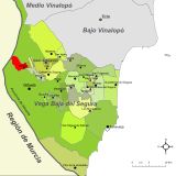 Localización de Benferri respecto a la comarca de la Vega Baja