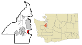 Ubicación en el condado de Kitsap en el estado de Washington Ubicación de Washington en EE. UU.