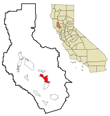Lake County California Incorporated and Unincorporated areas Clearlake Highlighted.svg