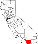 Ubicación del condado en CaliforniaUbicación de California en EE. UU.
