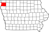 Ubicación del condado en IowaUbicación de Iowa en EE.UU.