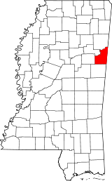 Ubicación del condado en Arkansas Ubicación de Misisipi en EE.UU.