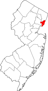 Situación del condado en Nueva JerseyUbicación de Nueva Jersey en EE. UU.