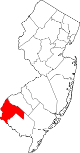 Ubicación del condado en Nueva JerseyUbicación de Nueva Jersey en EE. UU.