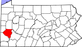 Situación del condado en PensilvaniaUbicación de Pensilvania en EE. UU.