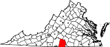 Ubicación del condado en VirginiaUbicación de Virginia en EE. UU.