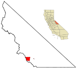 Ubicación en el condado de Mono y en el estado de California Ubicación de California en EE. UU.