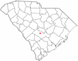 Ubicación en el condado de Orangeburg y en el estado de Carolina del Sur Ubicación de Carolina del Sur en EE. UU.
