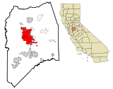 Ubicación en el condado de San Joaquín Ubicación de California en EE. UU.