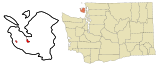 Ubicación en el condado de San Juan en el estado de Washington Ubicación de Washington en EE. UU.