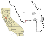 Yolo County California Incorporated and Unincorporated areas Winters Highlighted.svg