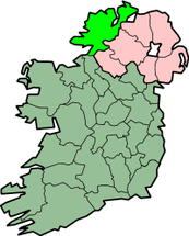 Ubicación de Condado de Donegal